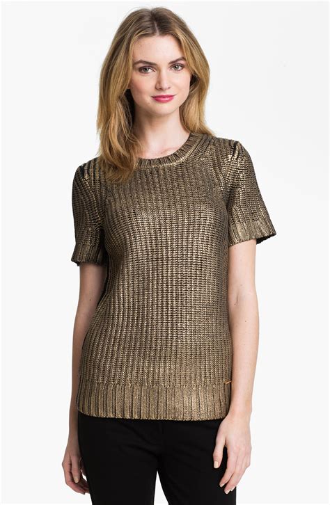 michael kors gold sweater